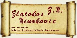 Zlatokos Minoković vizit kartica